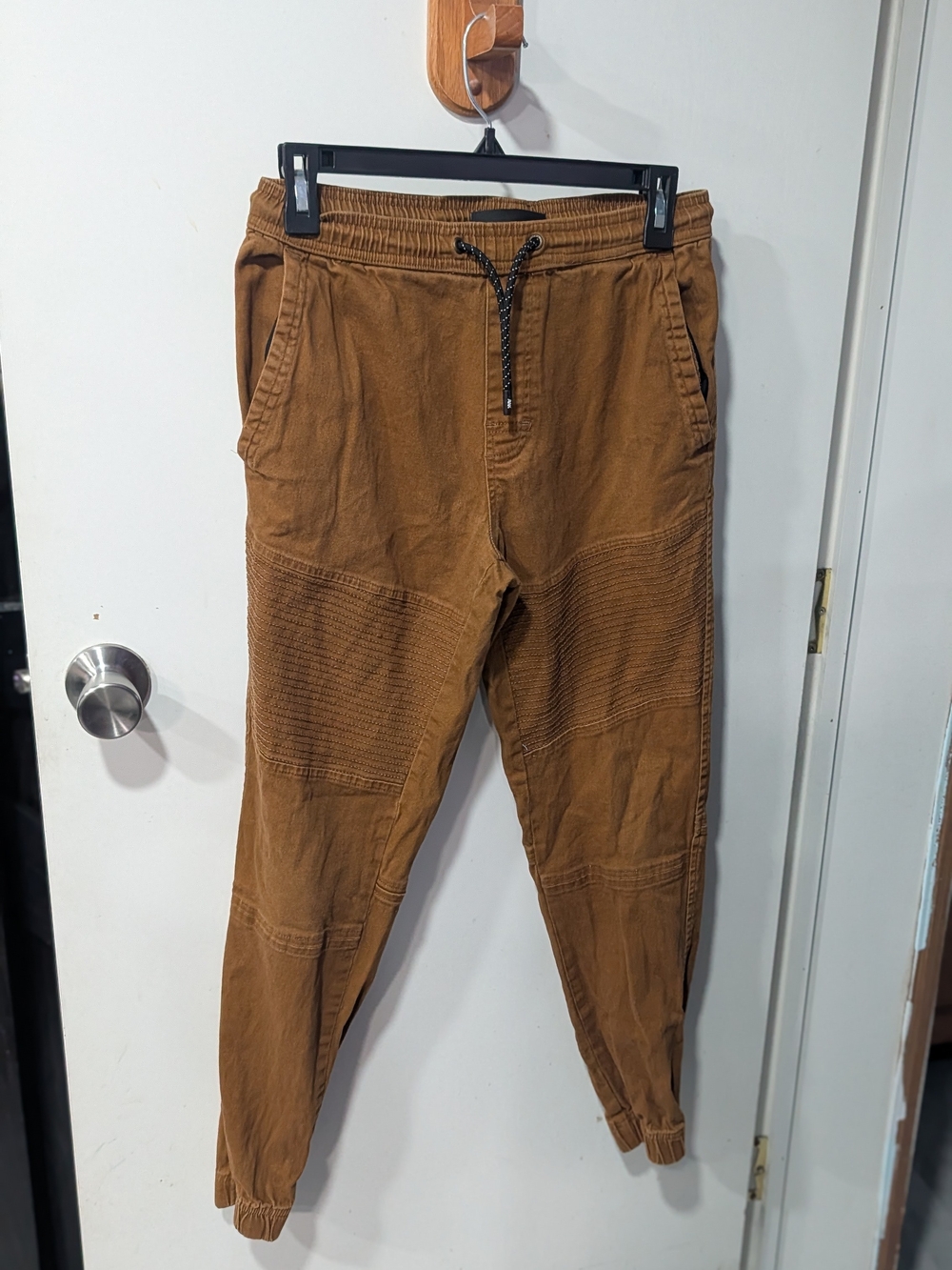 Tony Hawk Men's Caramel Brown Jogger Pants with Drawstring
